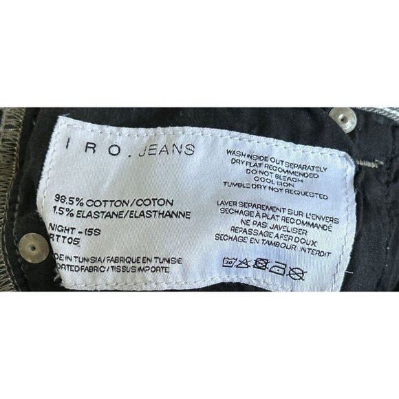 IRO Paris "Night" Gray Mid Rise Skinny Jans Gray Distressed Size 26 ($310) - Picture 11 of 11